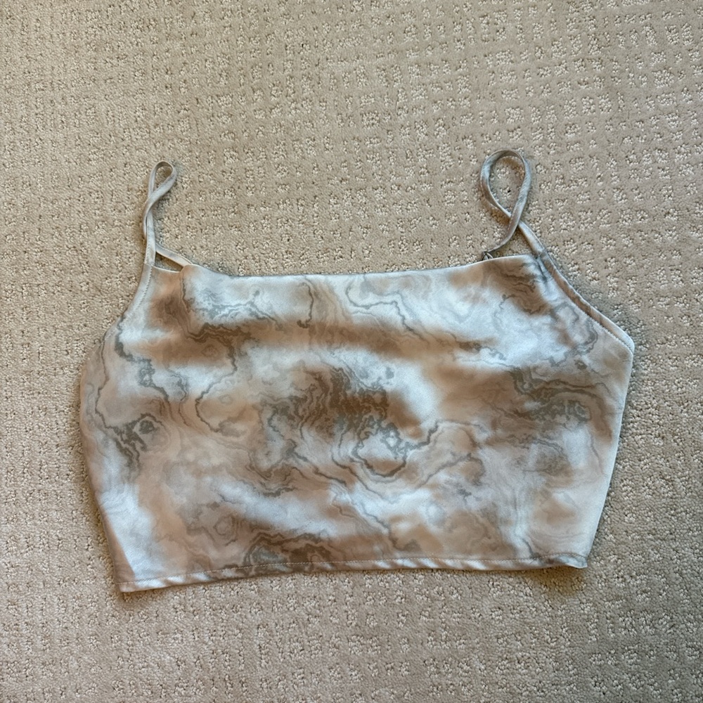 Forever 21 Gray Marble Camisole Top